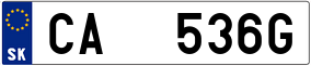 Truck License Plate